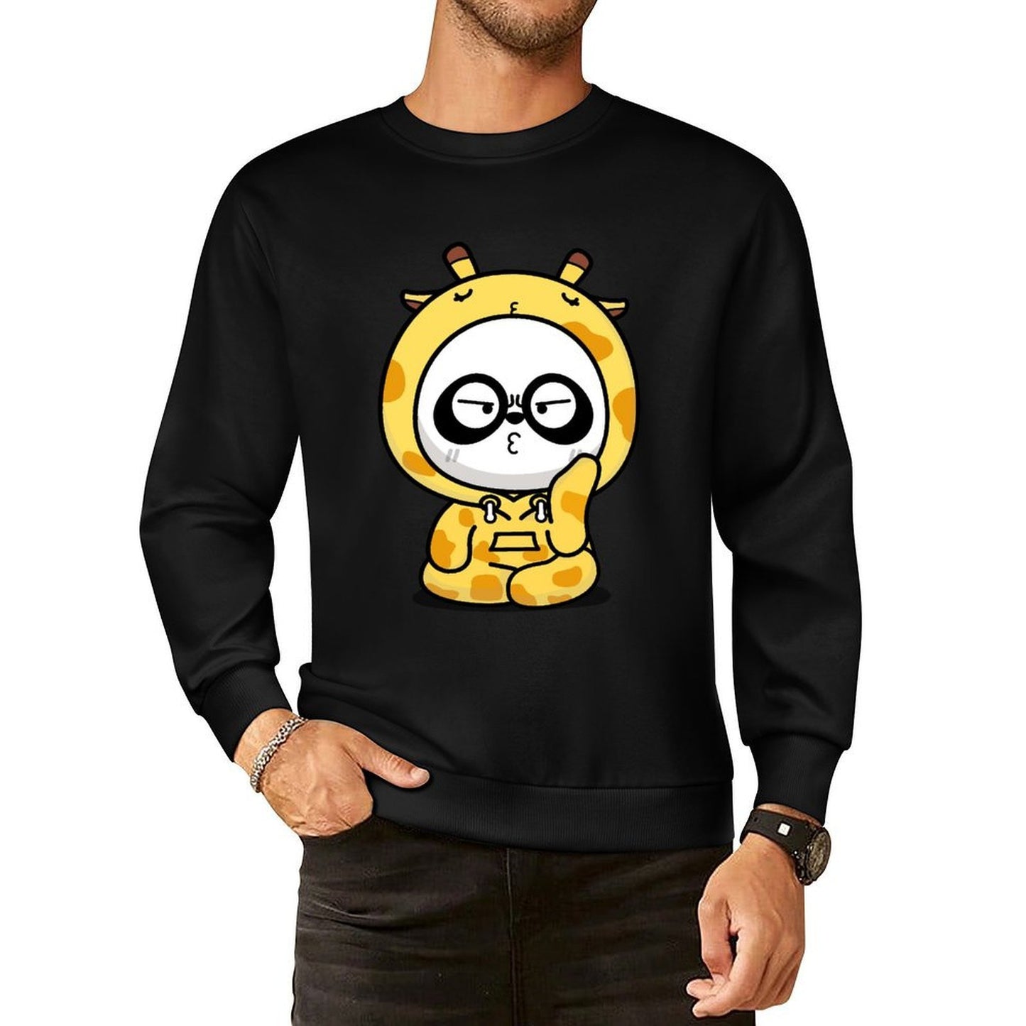 Front Patterned Long Sleeve TopDurable Eco-Conscious