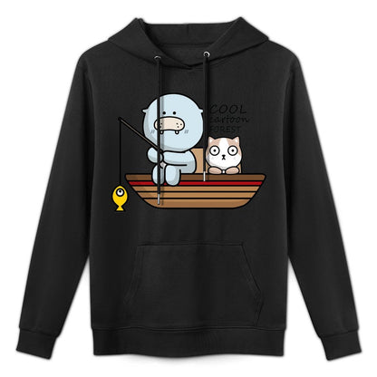 Printing Sleek Front Graphic Hoodies