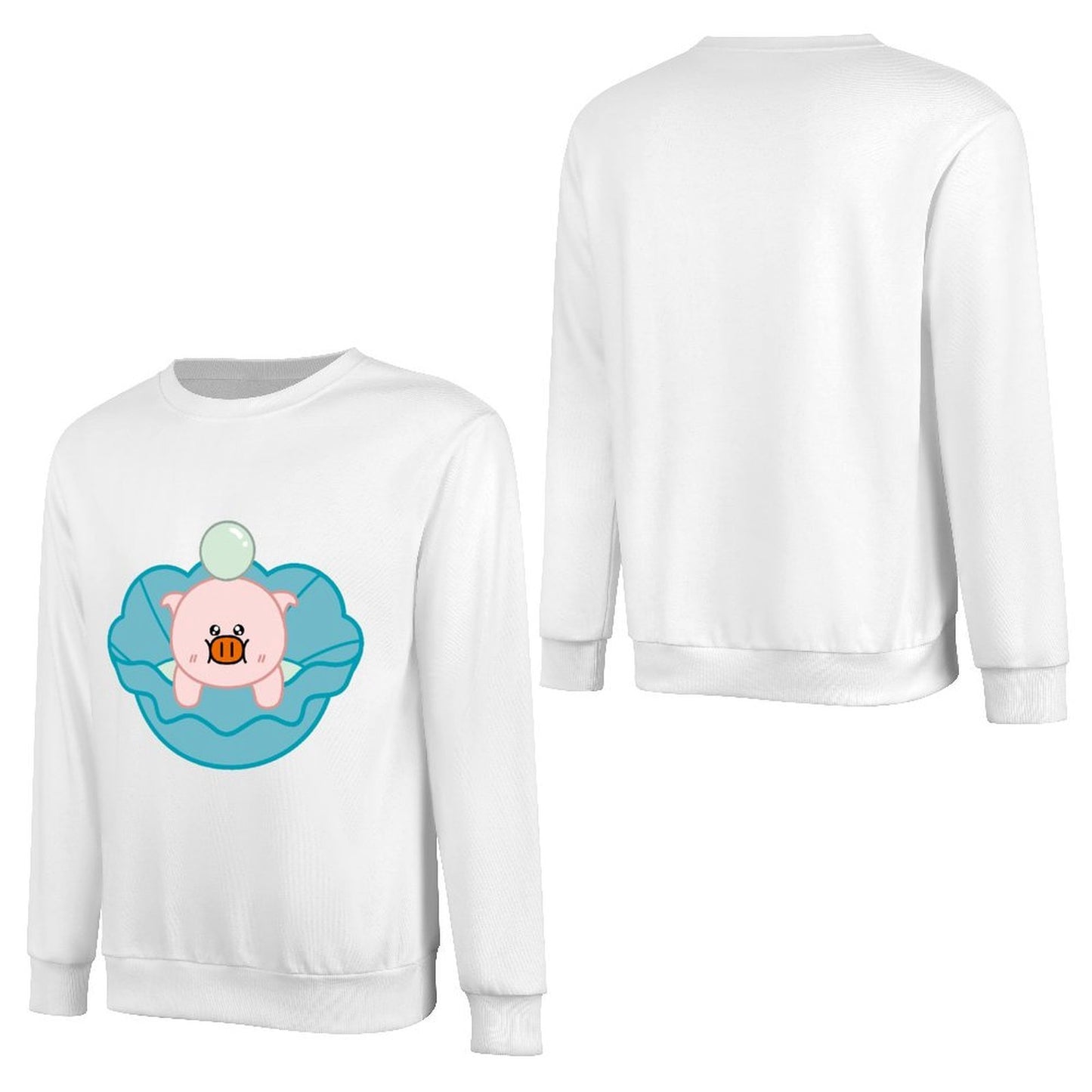 Front Patterned Long Sleeve TopWeekend Relaxed