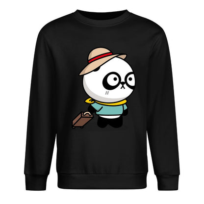 Front Patterned Long Sleeve TopCrisp Print LooseFit