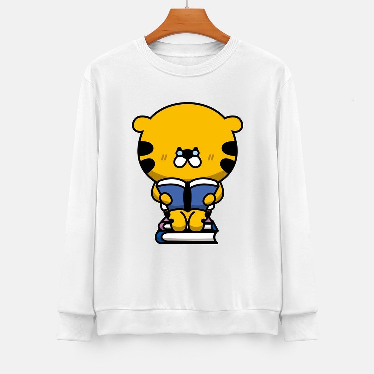 Front Patterned Long Sleeve TopColorfast Fitted