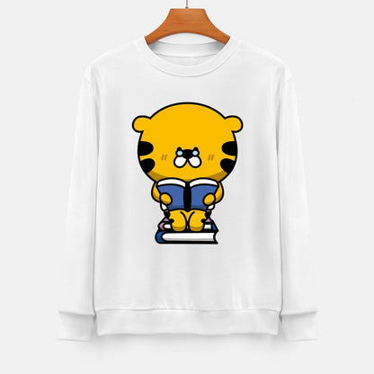 Front Patterned Long Sleeve TopColorfast Fitted