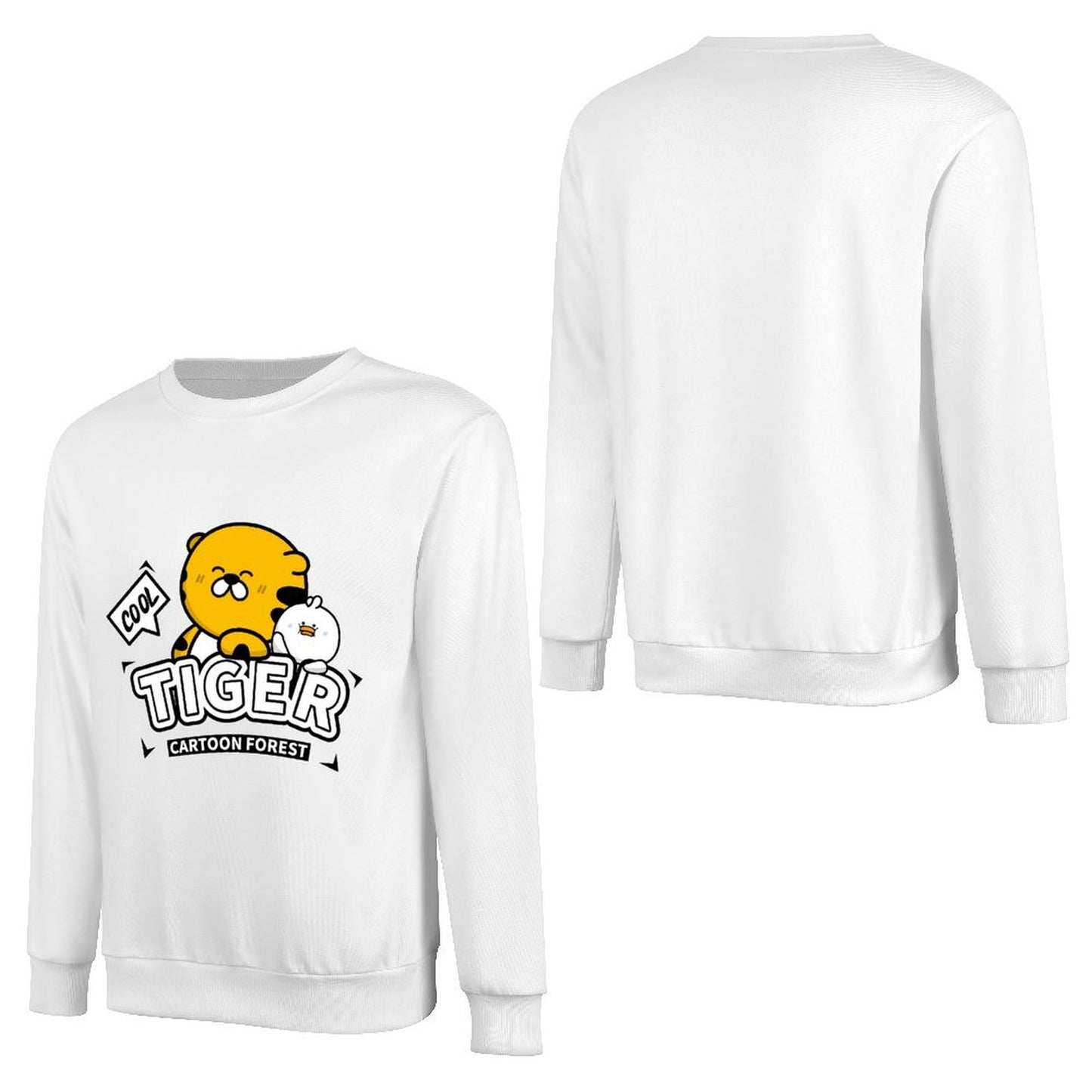 Front Patterned Long Sleeve TopActiveWear Printing
