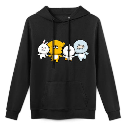 Front Graphic HoodiesDouble-Stitched Natural