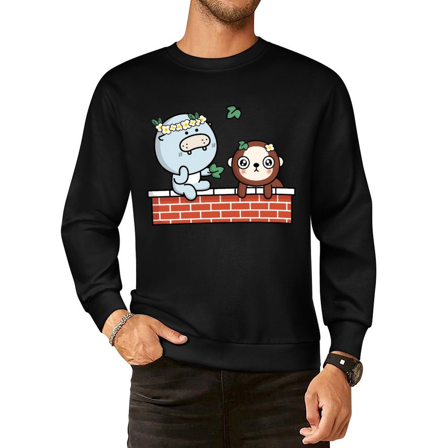 IPBR 250g Crew Neck Long Sleeve Sweatshirt Front GraphicCrew Neck Long Sleeve Sweatshirt4001471