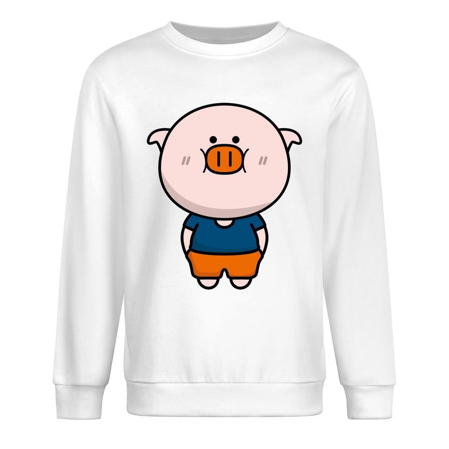 Front Patterned Long Sleeve TopLifestyleLine LooseFit