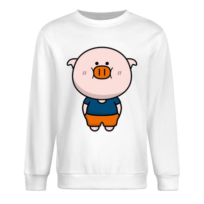 Front Patterned Long Sleeve TopLifestyleLine LooseFit