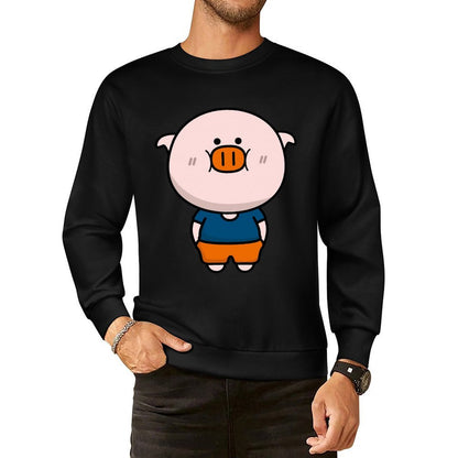 Front Patterned Long Sleeve TopOversized