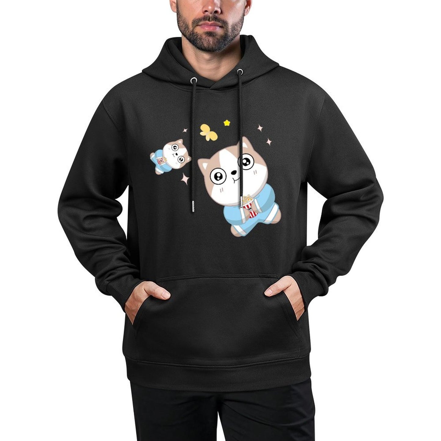 IPBR 250g Hooded Pocket Sweatshirt Front GraphicMen's Hooded  Sweatshirt4000762