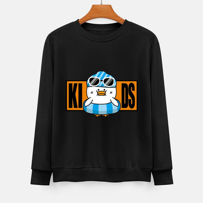 Front Patterned Long Sleeve TopSport Cotton