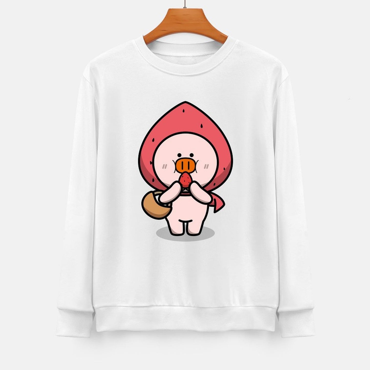 Front Patterned Long Sleeve TopFitted Batch-Printed