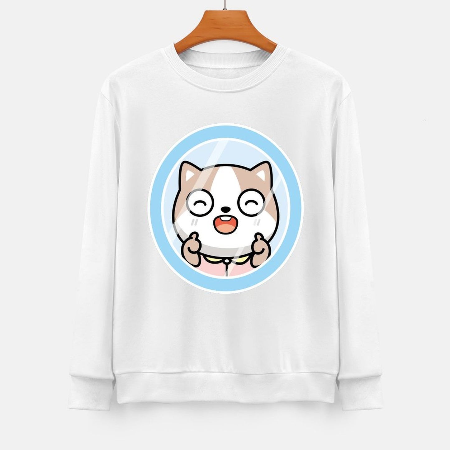 Front Patterned Long Sleeve TopSoftLine Comfort