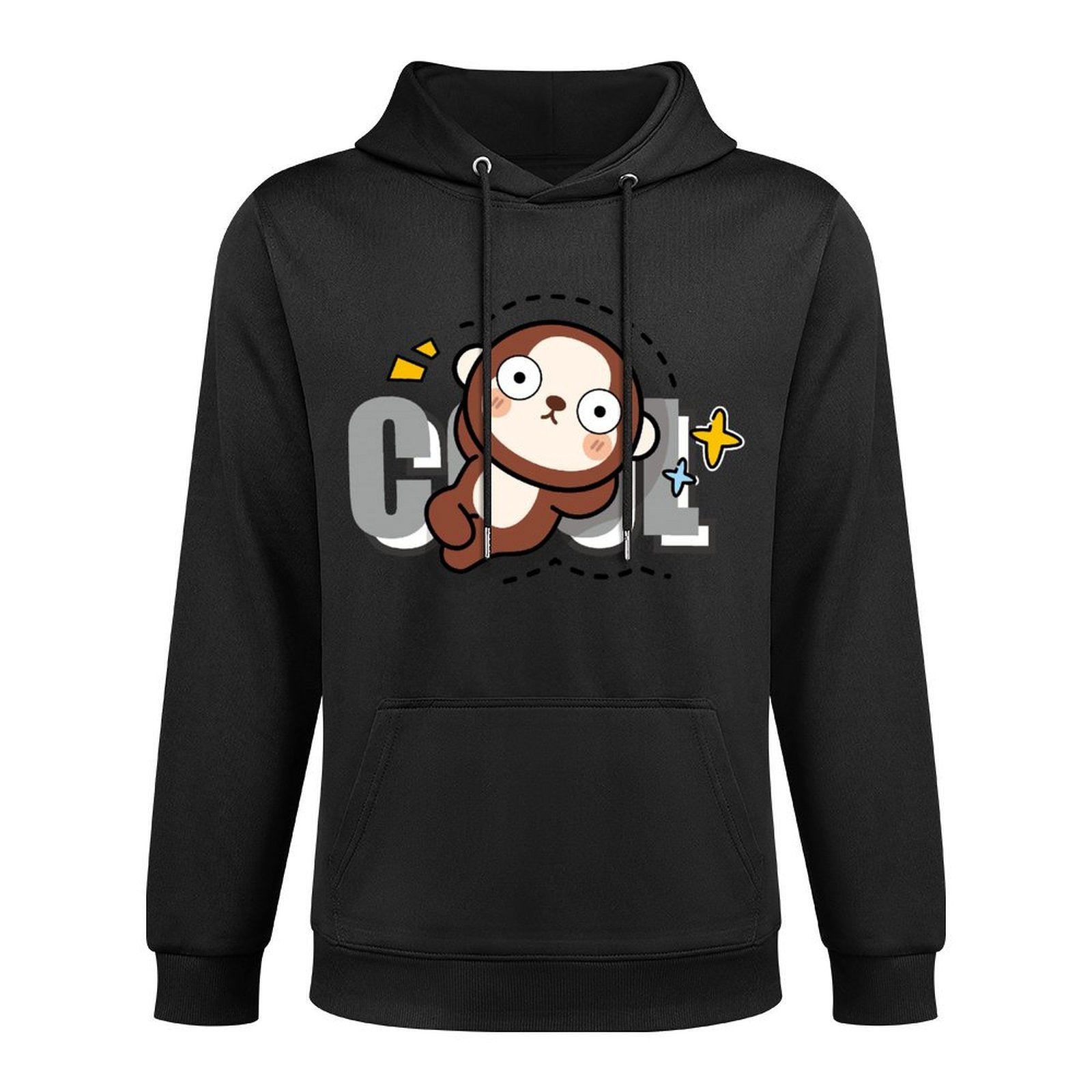 Batch-Printed Slim Fit Front Graphic Hoodies