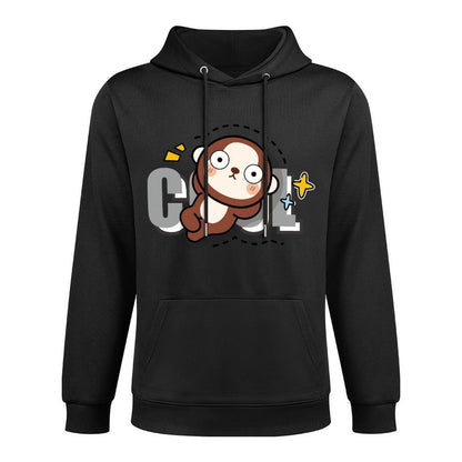 Batch-Printed Slim Fit Front Graphic Hoodies