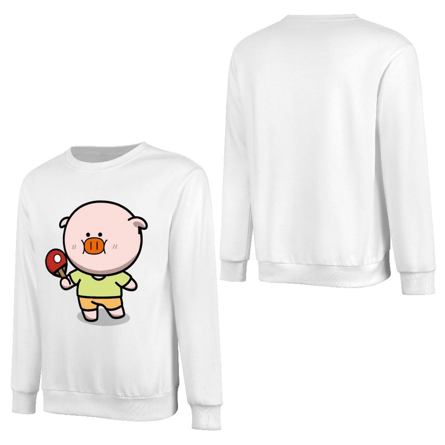 Front Patterned Long Sleeve TopSmooth Feel Studio