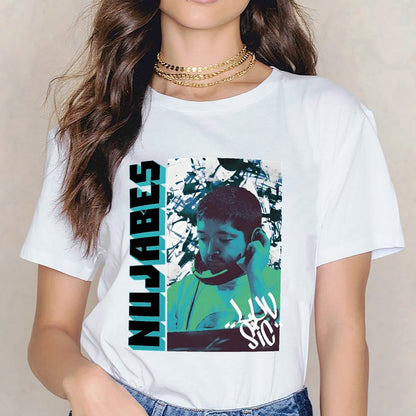 Inkmay Casual Cotton T-shirt Abstract Art With Bold Colors Unisex T-shirt