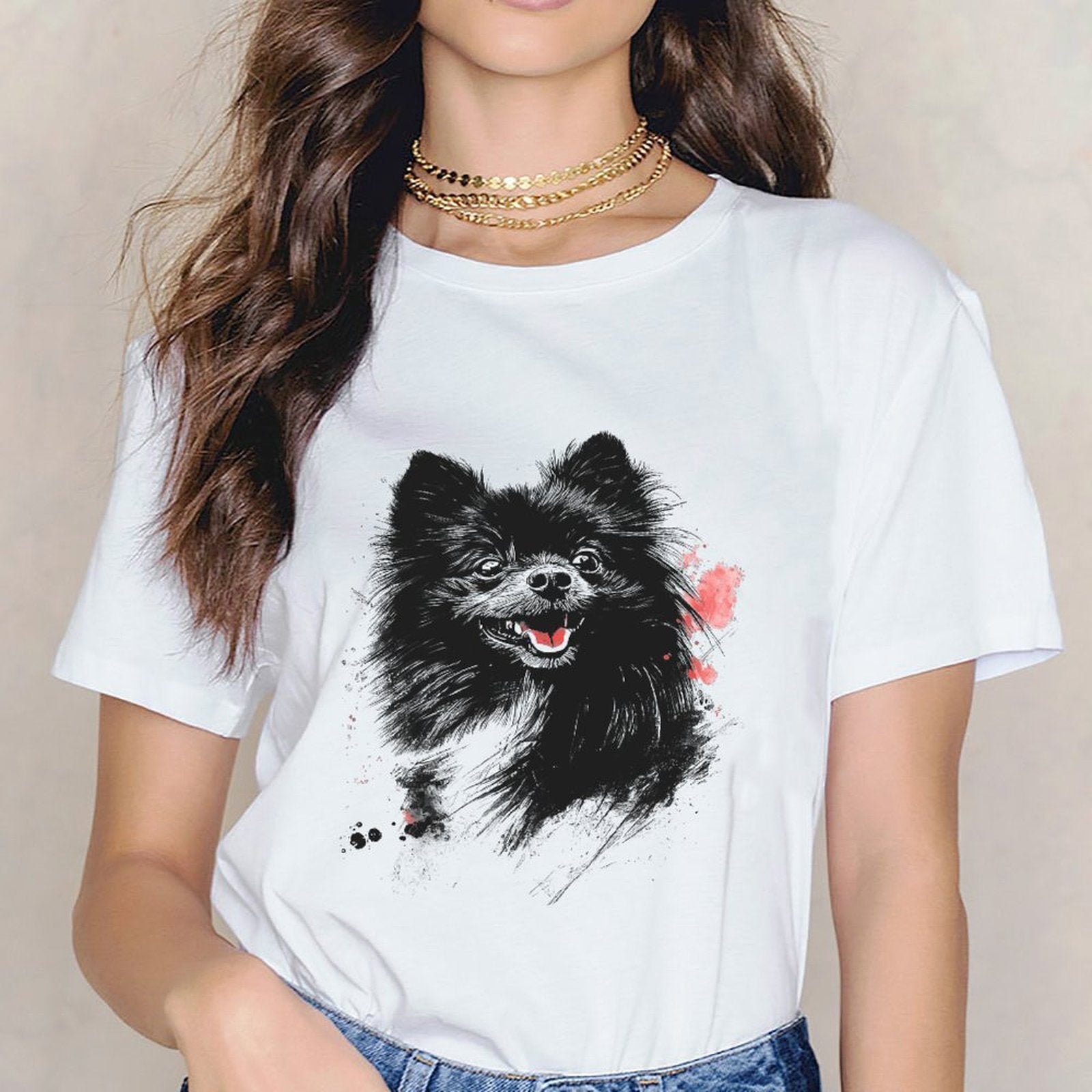 Inkmay Casual Cotton T-shirt Unisex T-shirtOn-Demand Fitted T-Shirt