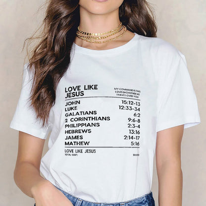 Inkmay Casual Cotton T-shirt Abstract Black And White Pattern Prints Unisex T-shirt