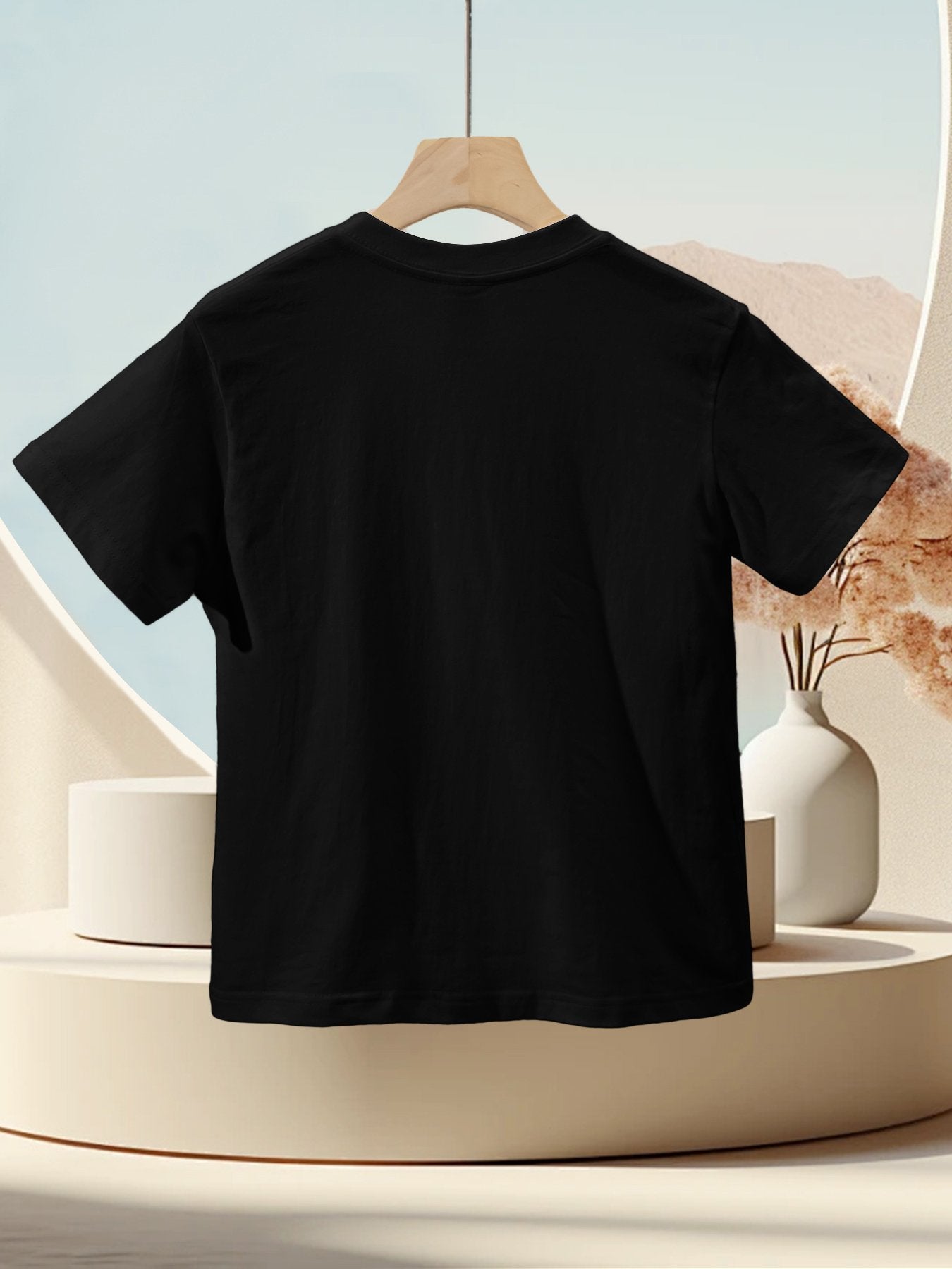 Custom Black Children's Heat Transfer T-Shirt