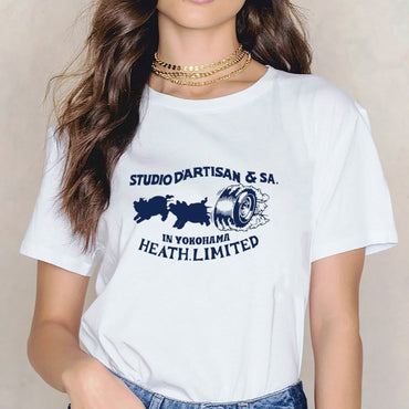 Inkmay Casual Cotton T-shirt Studio D Artisan Sa In Yokohama Unisex T-shirtPremiumSeries Retro T-Shirt