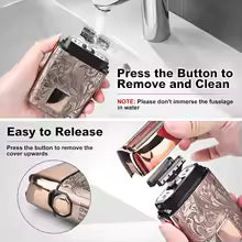 Ufree Close Shave Electric Foil Shavers for Men, 3-Speed Electric Razor, Bald Head Shavers, Face Shaving Beard Trimmer with LCD