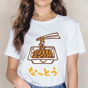 Inkmay Casual Cotton T-shirt Stir Fried Peanuts In White Dish Unisex T-shirtSimpleFit Strong T-Shirt