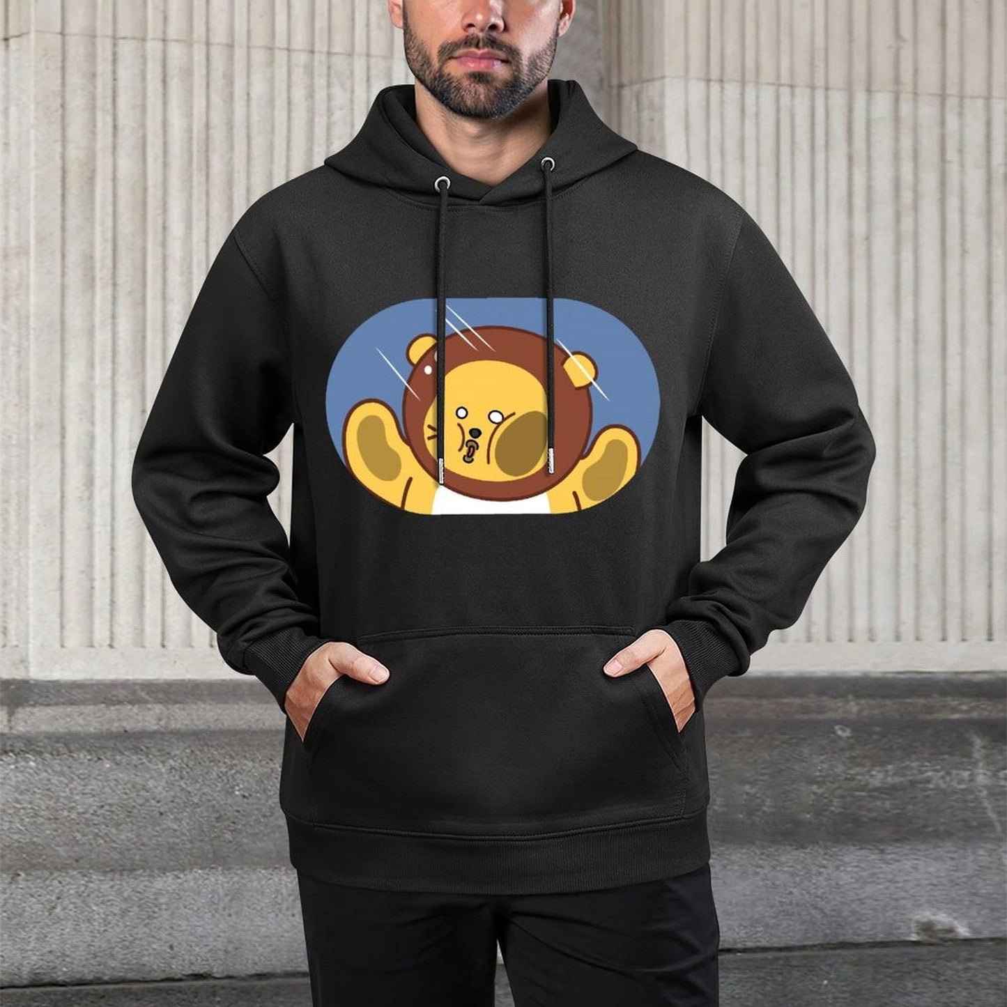 Vintage Fitted Front Graphic Hoodies