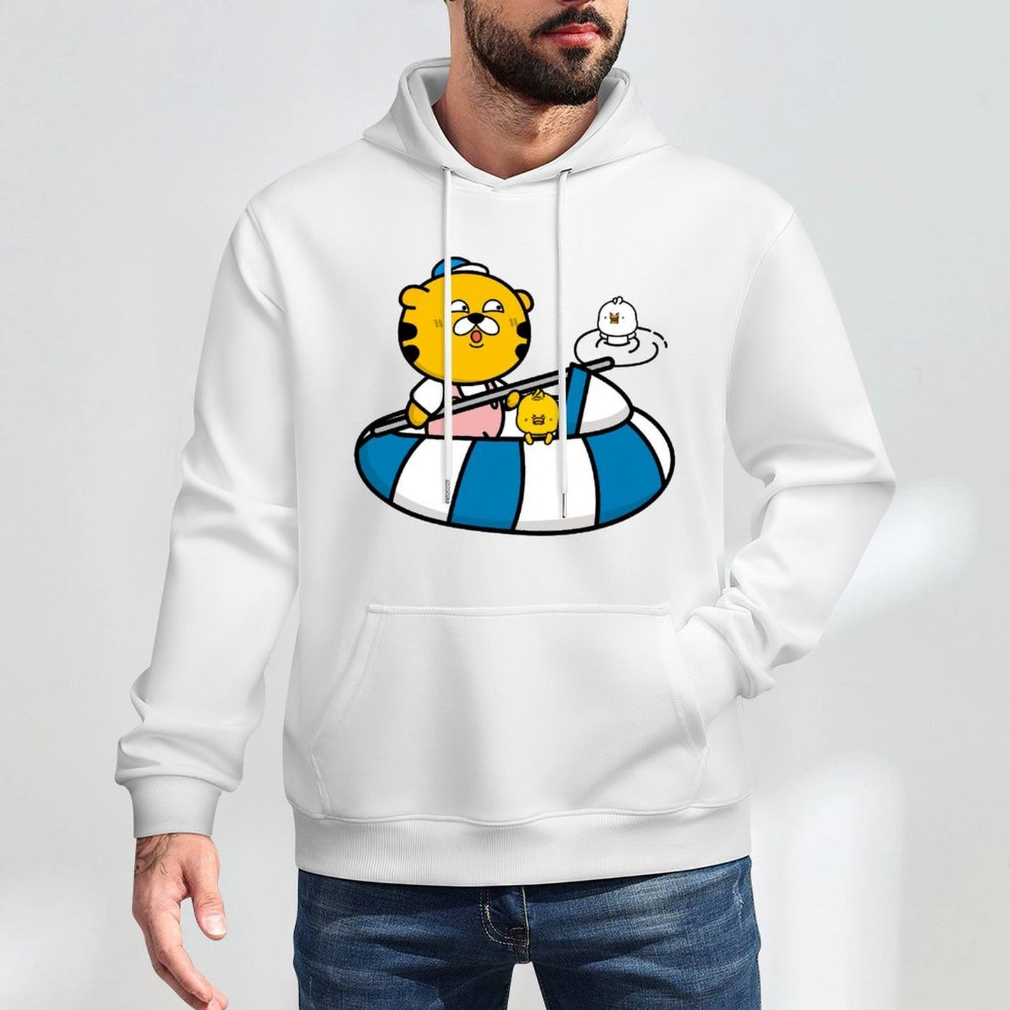 Tear-Resistant Urban Front Graphic Hoodies