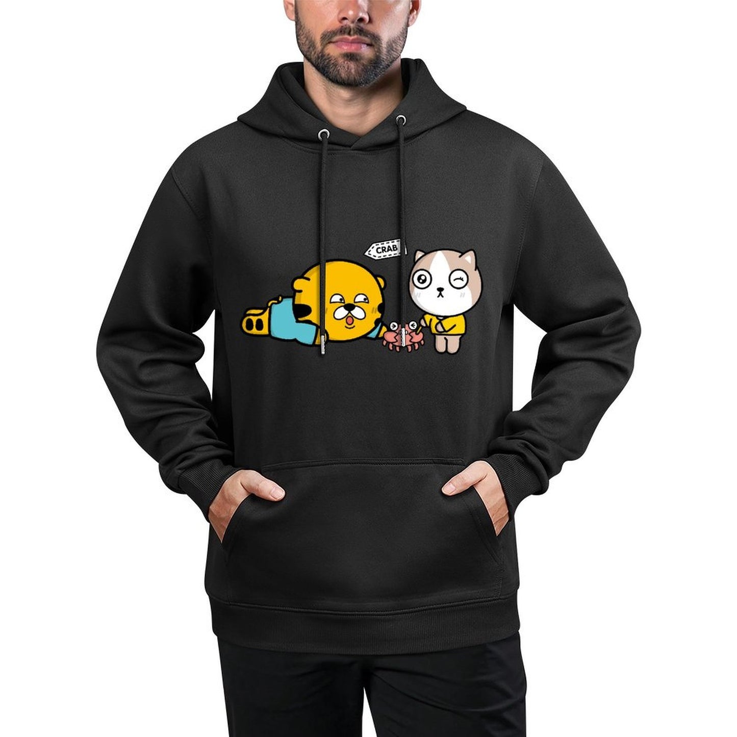 Shrink-Resistant Vintage Front Graphic Hoodies