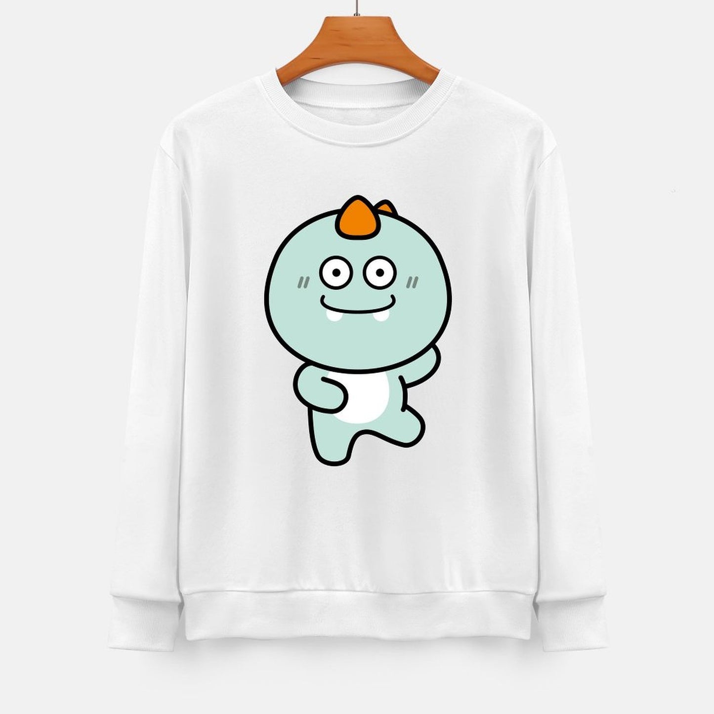 Front Patterned Long Sleeve TopModern