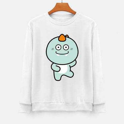 Front Patterned Long Sleeve TopModern