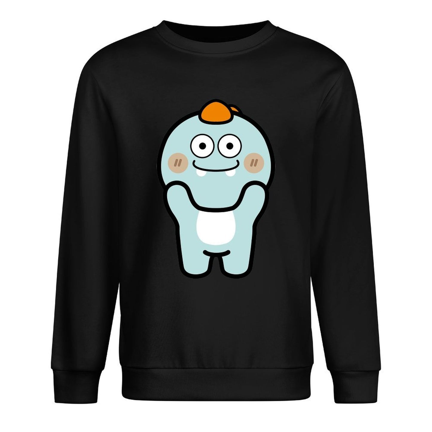 Front Patterned Long Sleeve TopStudio Tear-Resistant