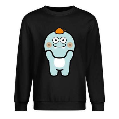 Front Patterned Long Sleeve TopStudio Tear-Resistant