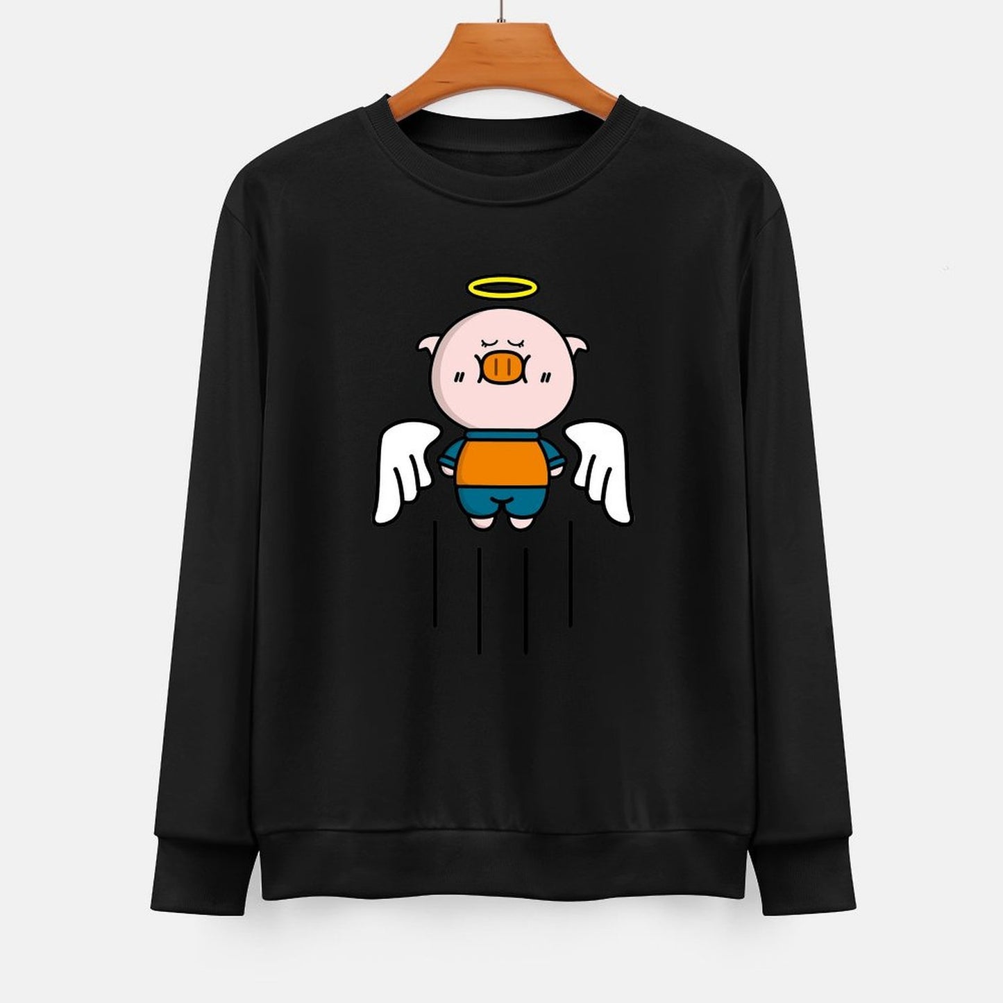 Front Patterned Long Sleeve TopTear-Resistant Street