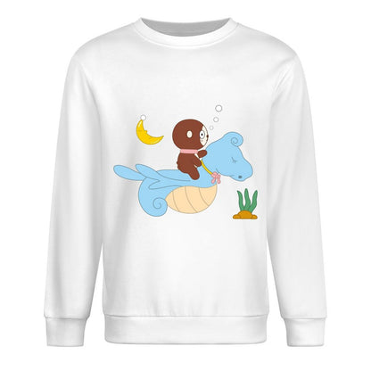 Front Patterned Long Sleeve TopClassicLine EverydayComfort