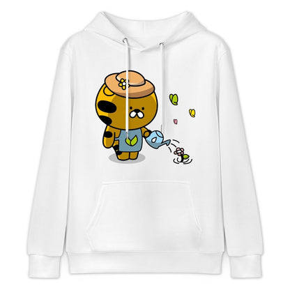 Cotton Seamless Front Graphic Hoodies