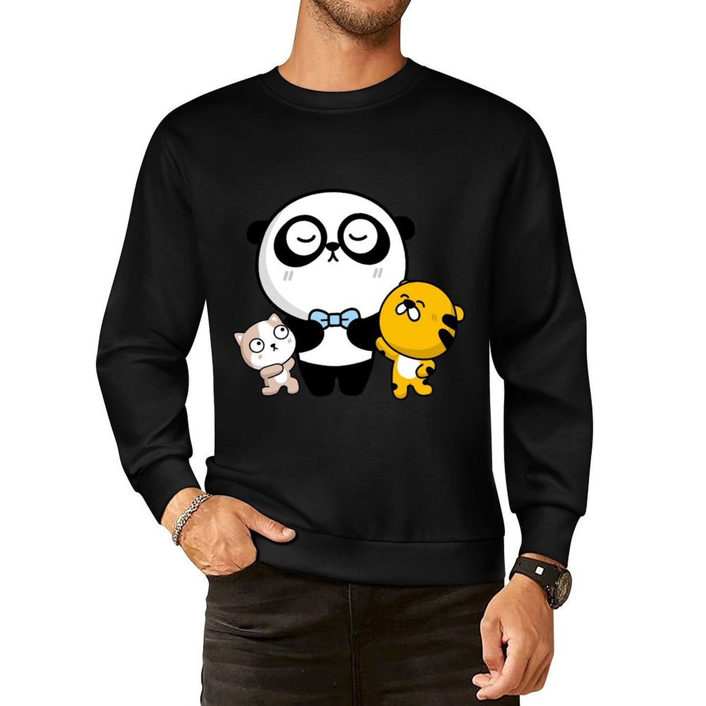 IPBR 250g Crew Neck Long Sleeve Sweatshirt Front GraphicCrew Neck Long Sleeve Sweatshirt4001304