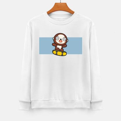 Front Patterned Long Sleeve TopEasy-Care Natural