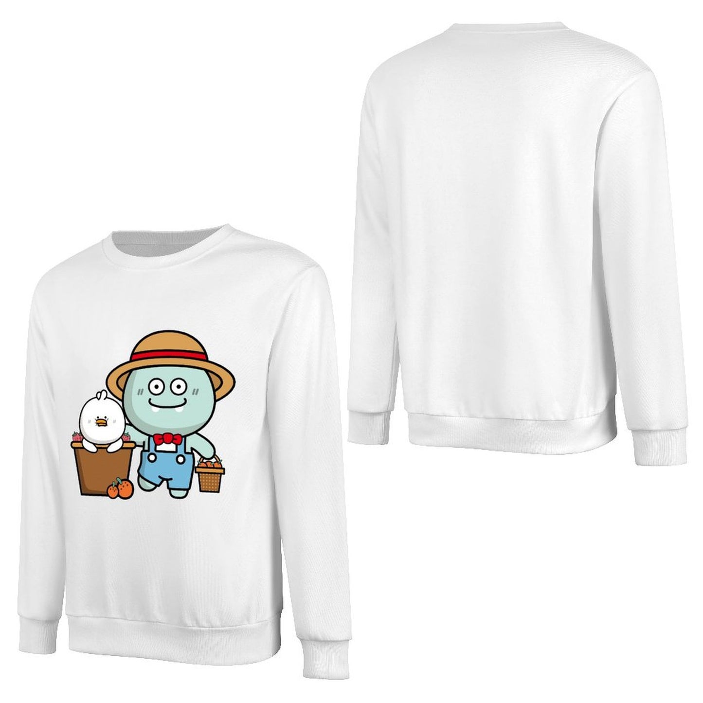 Front Patterned Long Sleeve TopEco / Sustainable Print-Ready