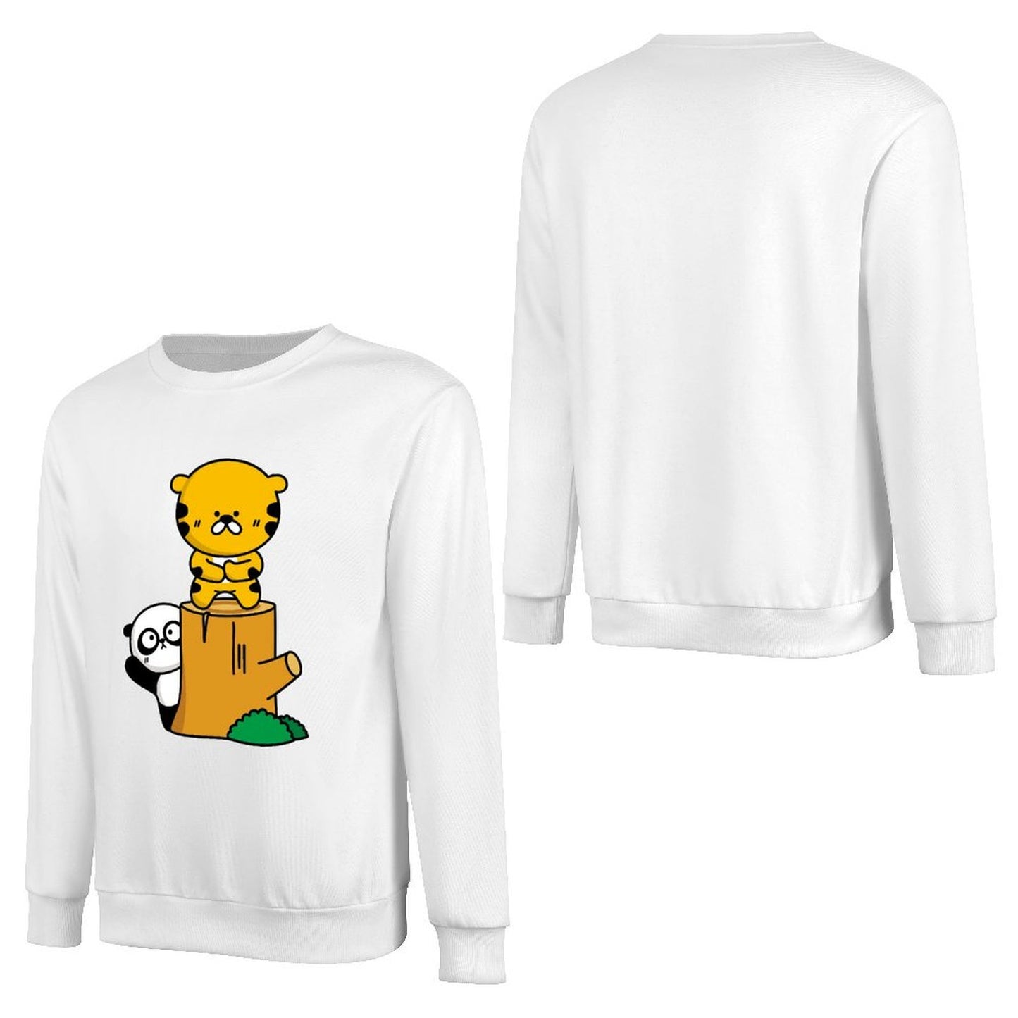 Front Patterned Long Sleeve TopSoftFeel Print-Ready