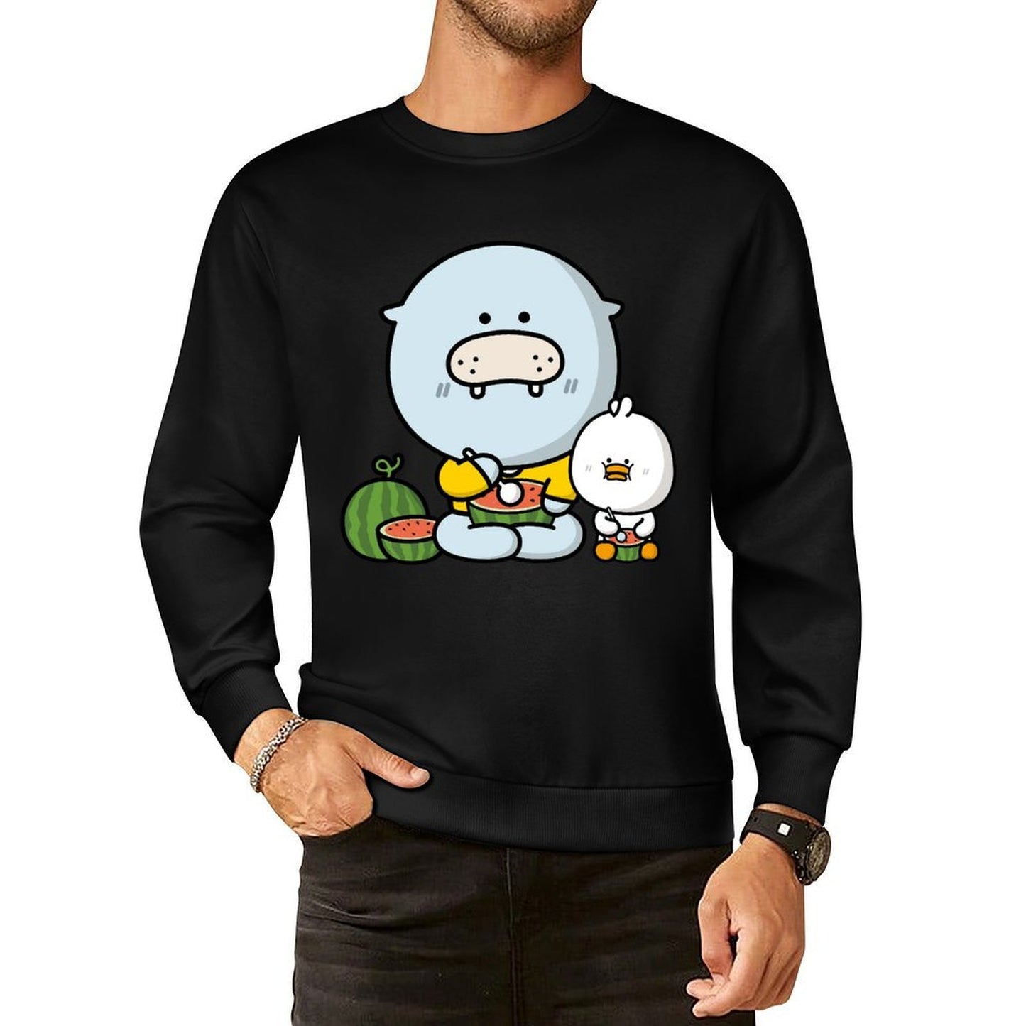 Front Patterned Long Sleeve TopEssentialFit Vibrant Colors