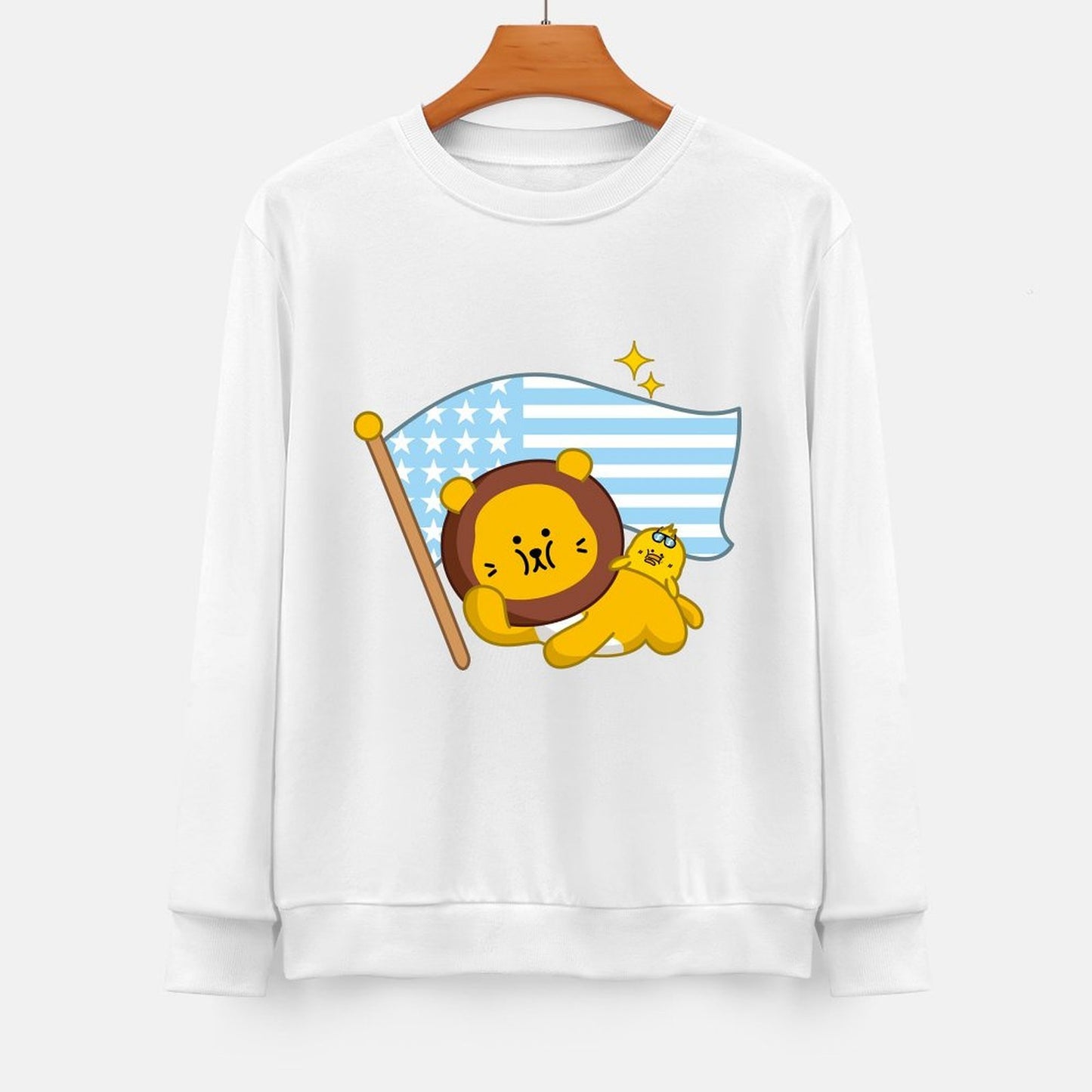 Front Patterned Long Sleeve TopEdition AllDay