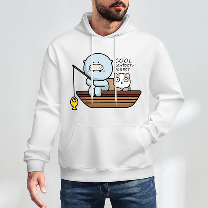 Printing Sleek Front Graphic Hoodies