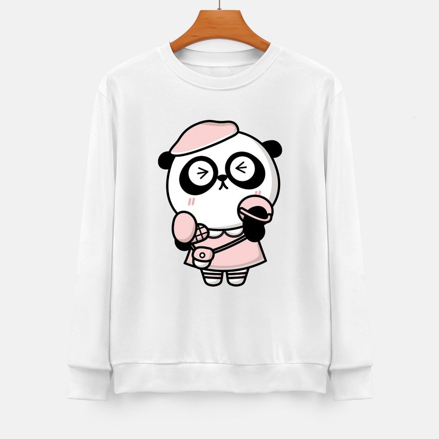 Front Patterned Long Sleeve TopLightweight SmoothWear