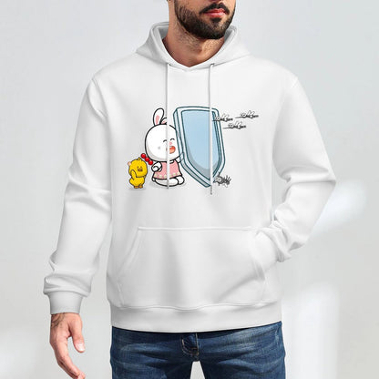 Seamless Soft-Touch Front Graphic Hoodies