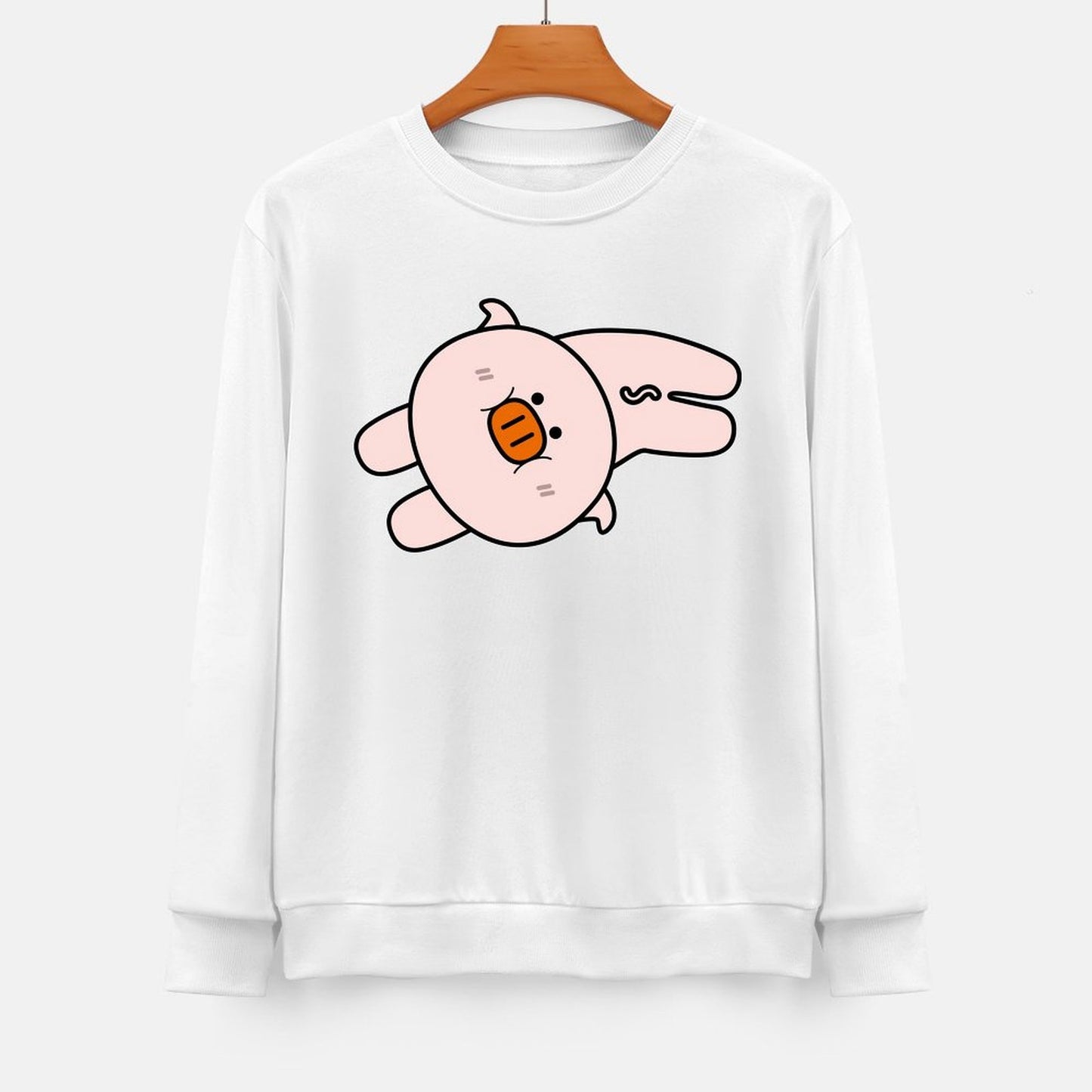 Front Patterned Long Sleeve TopSmoothWear Wrinkle-Free