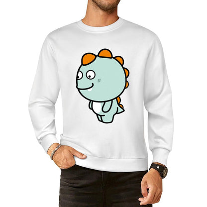 Front Patterned Long Sleeve TopRelaxed Fit Premium