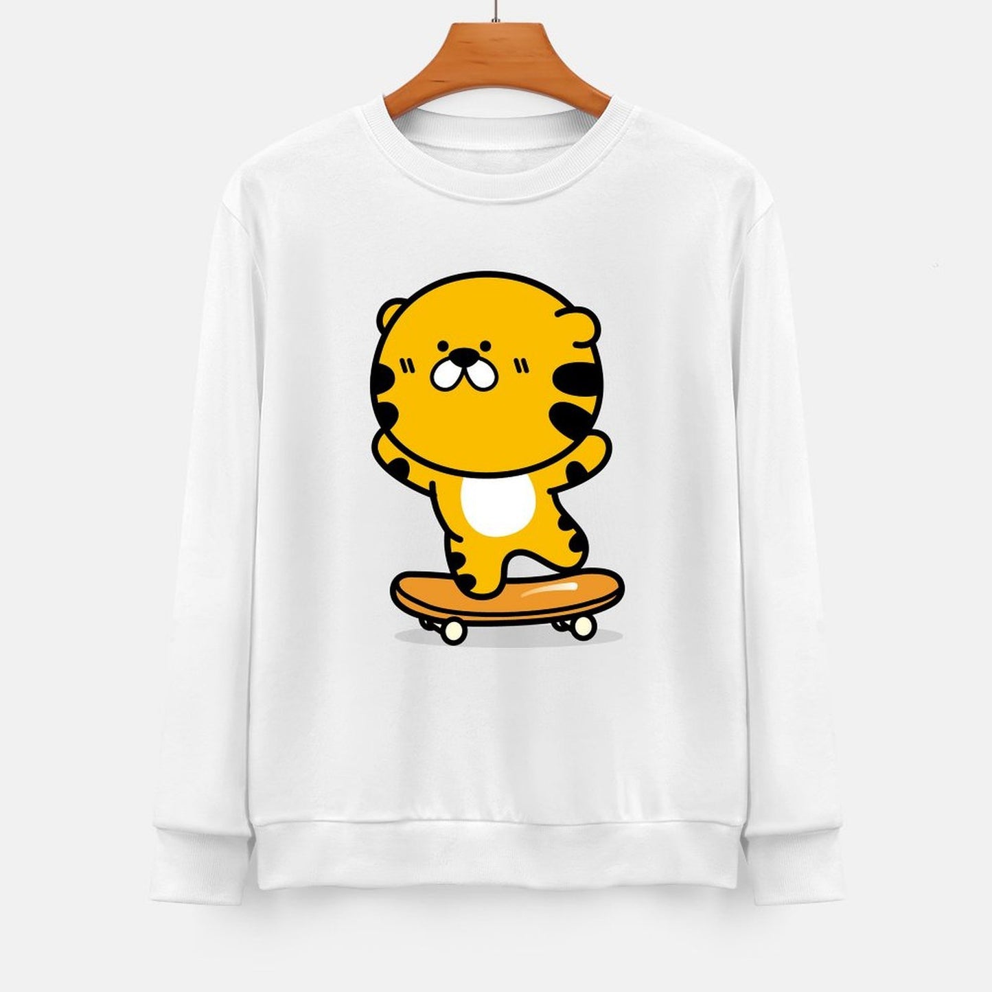 Front Patterned Long Sleeve TopEssential Refined