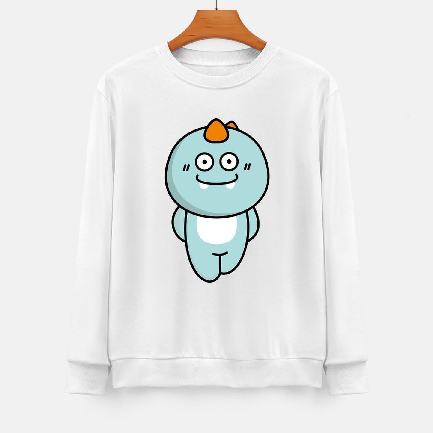 Front Patterned Long Sleeve TopEasy-Care AllSeason