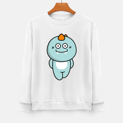 Front Patterned Long Sleeve TopEasy-Care AllSeason